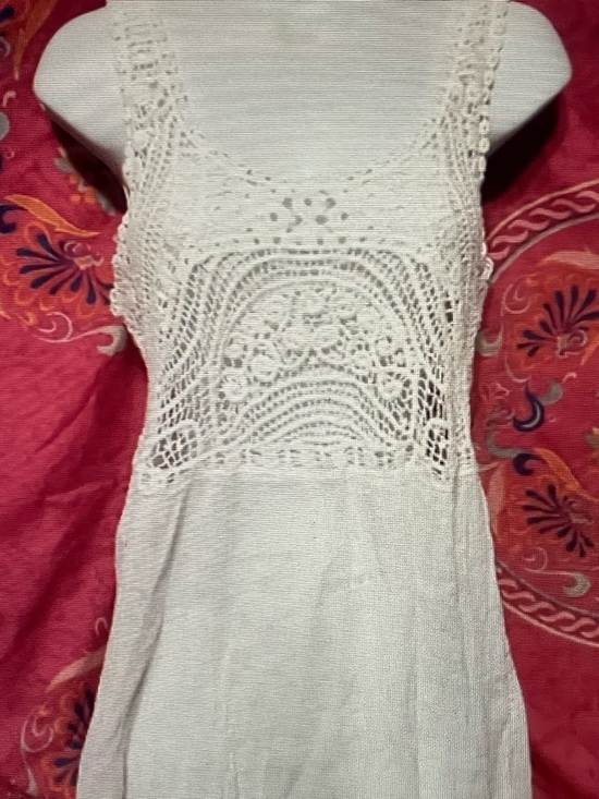 Ralph Lauren Tops - Ralph Lauren Cream Crochet Detail Tank